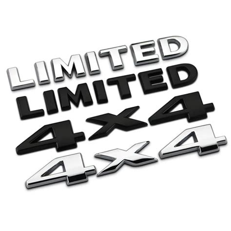 4X4 Limited Logo Car Tail Emblem Badge 3D Metal Decals For BMW W203