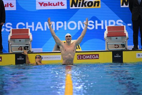 Natation la délivrance pour Maxime Grousset enfin champion du monde