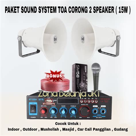 Jual Paket Sound System Toa Masjid Musholla Speaker Corong Toa W