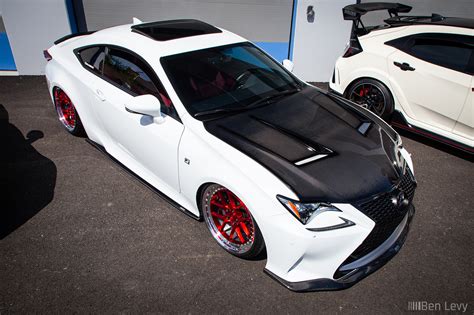 Carbon Fiber Hood On Bagged Lexus Rc350 Sport