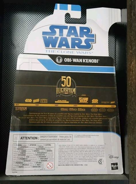 STAR WARS Black Series Clone Wars Obi Wan Kenobi 50th 6 Hasbro