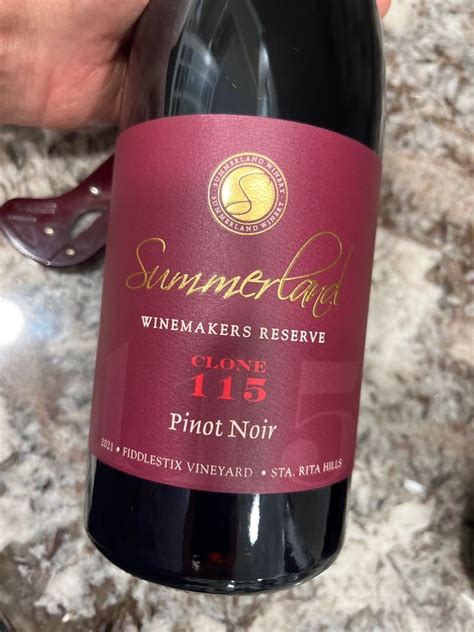 Summerland Pinot Noir Winemakers Reserve Clone Theresa Noelle