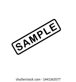 Sample Icon Label Design Template Stock Vector (Royalty Free ...