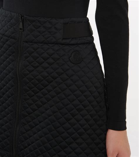 High Rise Quilted Miniskirt In Black Moncler Mytheresa