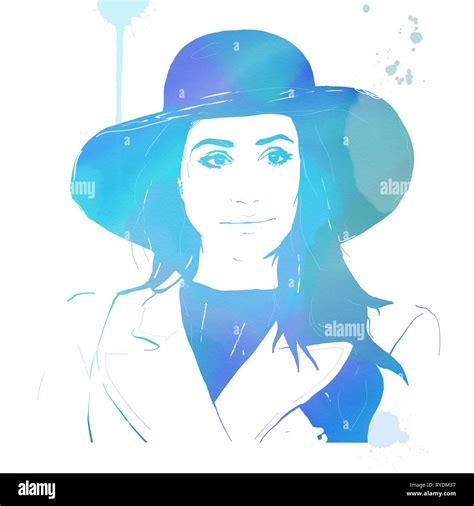 meghan markle painting or illustration Stock Photo - Alamy