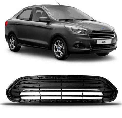 Grade Do Radiador Ford Ka Sedan Preto Sem Friso