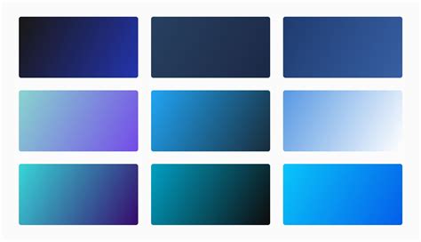 Blue Gradient: +90 Background Gradient Colors with CSS