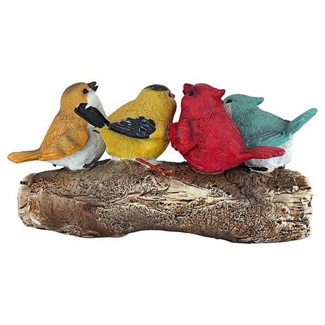 Design Toscano Birdy Welcome Sign Garden Bird Statue 10 Inch Polyresin