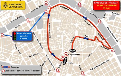 San Silvestre de Valencia 2023 horario recorrido y cortes de tráfico