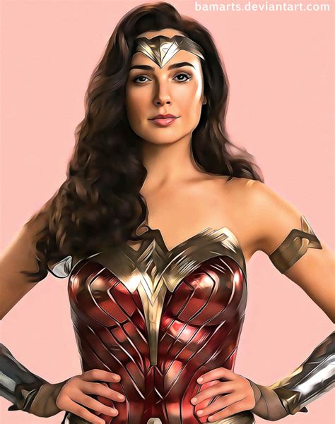 Wonder Woman Gal Gadot Detail By Bamarts On Deviantart