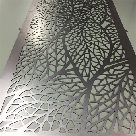 Leaf Design Laser Cut Metal Screen Laser Cut Screens For