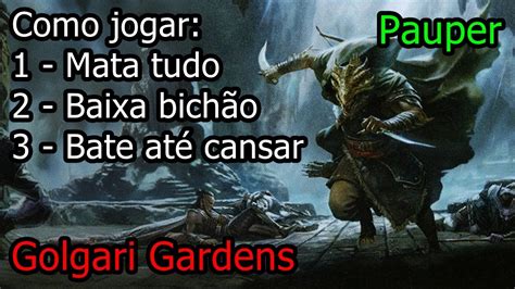 Liga Pauper Golgari Gardens YouTube