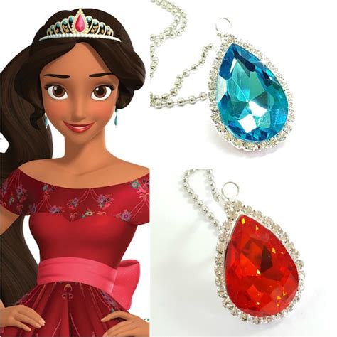 Elena Of Avalor Crystal Necklace Princess Elena Necklace Etsy