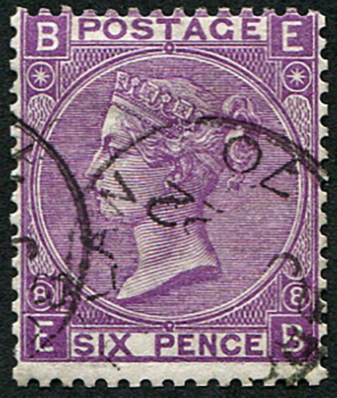 6d SG 109 Pl 8 VERY DEEP SHADE VFU 1870 CDS Embassy Philatelists