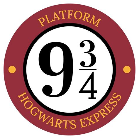 Name Platform 9 3 4 Icon Hogwarts Express 15678035 Vector Art At Vecteezy