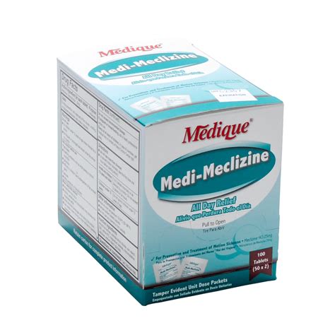 Medi Meclizine Tablet Packets Mfasco Health And Safety