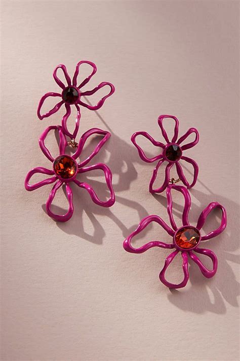 Mignonne Gavigan Mildred Lux Flower Earrings In 2024 Flower Earrings