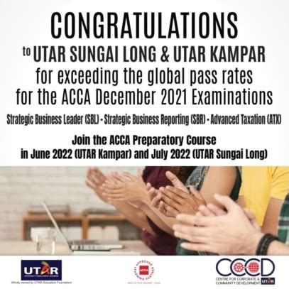 UTAR Students Exceed ACCA Global Pass Rate