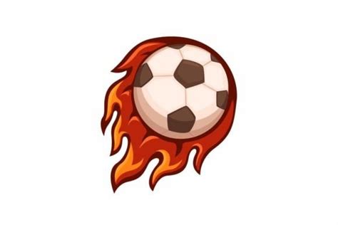 Soccer Ball Fire Sport Mascot Logo Icon Graphic by aryo.hadi · Creative ...