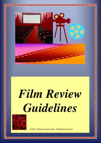 Film Review Guidelines | Teaching Resources