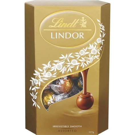 Lindt Lindor Chocolate Balls Cornet Assorted 337g Box Woolworths