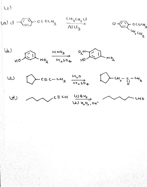 Solved Draw The Product S Of Each Reaction Course Hero