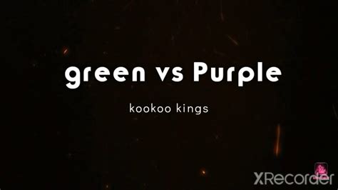 Green Vs Purple Youtube