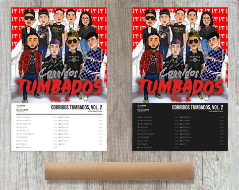 Natanael Cano Corridos Tumbados Vol 2 Album Cover Poster Etsy