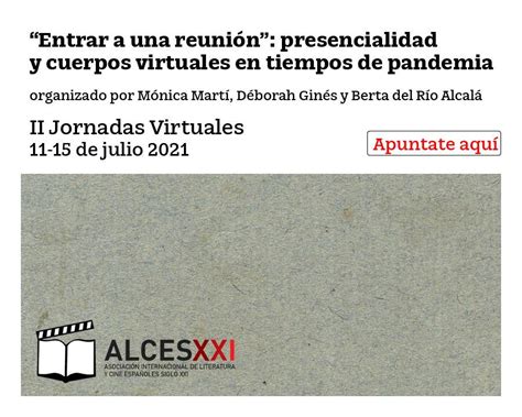 Ii Jornadas Virtuales Seminario Entrar A Una Reuni N