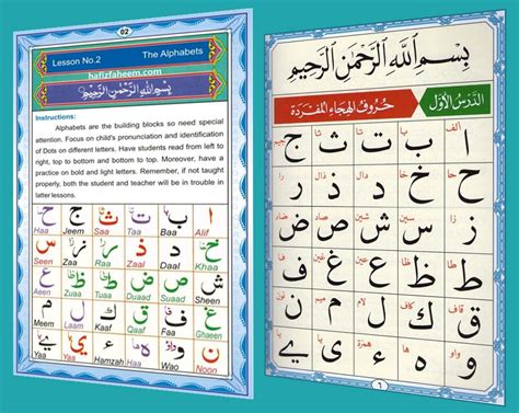 Noorani Qaida Page Lesson Basic Arabic Alphabets Huroof E Off