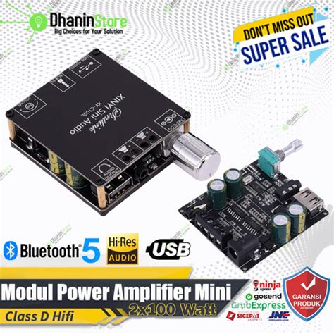 Jual Power Kit Modul Amplifier Mini Bluetooth Rakitan Class D 200W