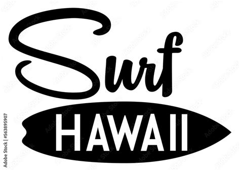 Logo Destino De Vacaciones Letras De La Palabra Surf En Texto