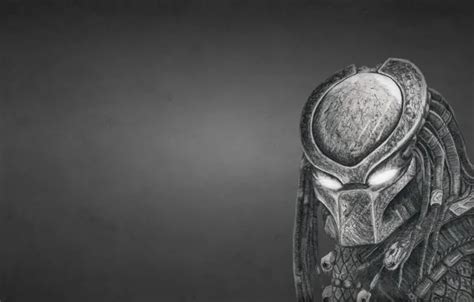 Wallpaper the dark background, predator, alien, helmet, predator for ...