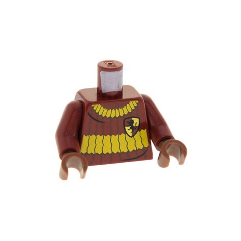 1 X Lego System Figur Torso Oberkörper Harry Potter Torso Dunkel Rot Quidditch Uniform Hände