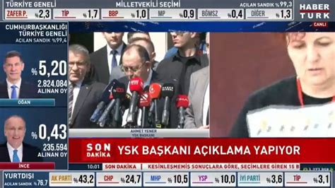 Habertürk TV on Twitter SONDAKİKA YSK Başkanı Ahmet Yener Yurt