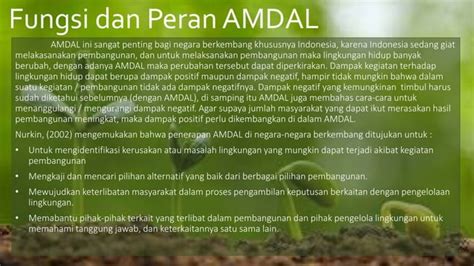 Amdal Analisis Mengenai Dampak Lingkungan Ppt Ppt