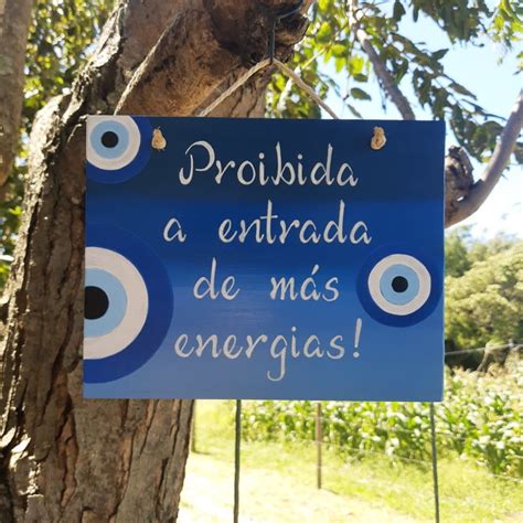 Placa Decorativa Proibida A Entrada De M S Energias Elo