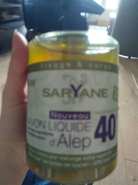 Saryane Savon Liquide DAlep INCI Beauty