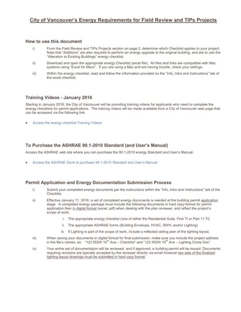 Energy Requirements For Tenant Improvements