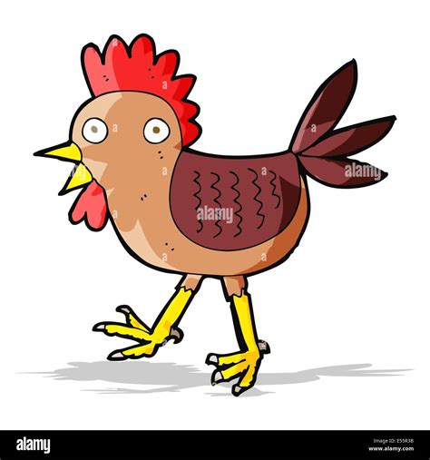 funny cartoon chicken Stock Vector Image & Art - Alamy