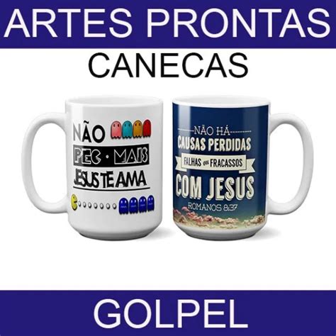 Sublimar Artes Prontas Estampas Evangélicas Gospel Canecas