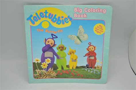 Teletubbies The Butterfly 1998 Paperback Coloring Book 20c I