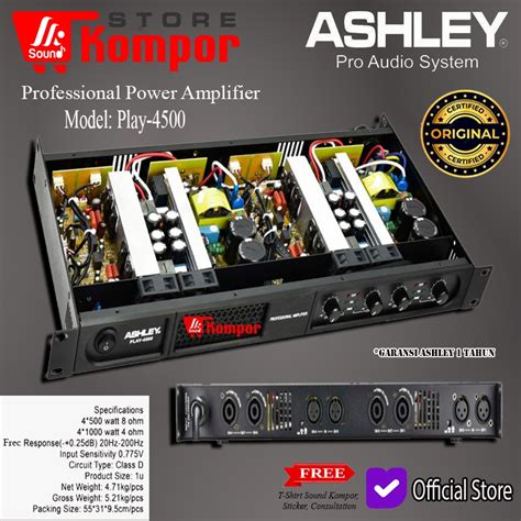 Jual POWER AMPLIFIER ASHLEY PLAY 4500 POWER ASHLEY PLAY4500 Shopee