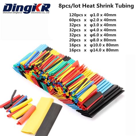 Halogênio Free Heat Shrink Tubing Tube Sortimento Sleeving Wrap Tubes