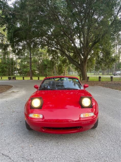 1991 Mazda Mx 5 Miata Convertible Red Rwd Manual Classic Mazda Mx 5