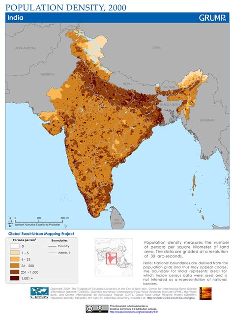 India Population Density 2000 Population Density Measure Flickr