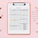 Prep Par List Template Food Prep List Prep List Template Etsy