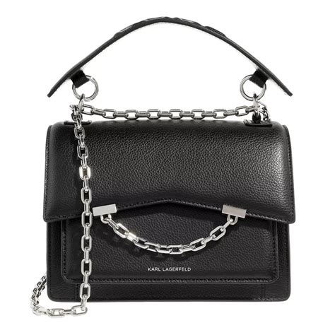 Karl Lagerfeld K Seven Grainy Sb Black Nickel Crossbody Bag