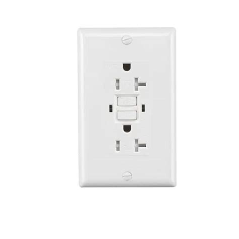 Run Bison 20 Amp Gfci Outlets Tamper Resistant Self Test Gfci Receptacles With Led Indicator