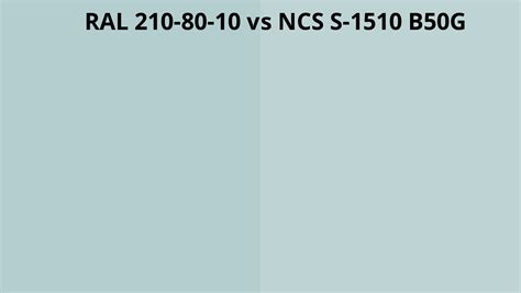 Ral 210 80 10 Vs Ncs S 1510 B50g Ral Colour Chart Uk